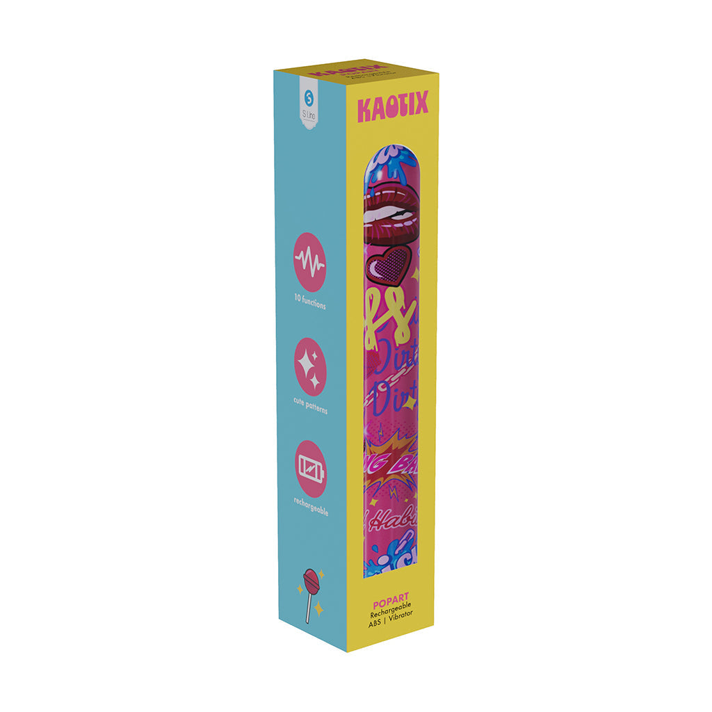Rechargeable Vibrator - SLI Kaotix Pop Art Pink